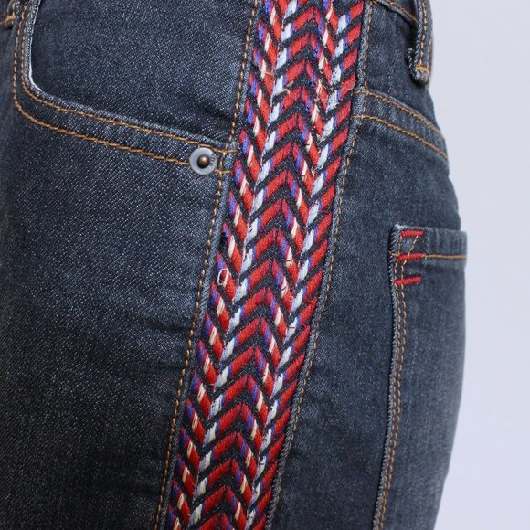 BDG Urban Outfitters High Rise Aztec Cheeky Jean Shorts - Picture 9 of 9